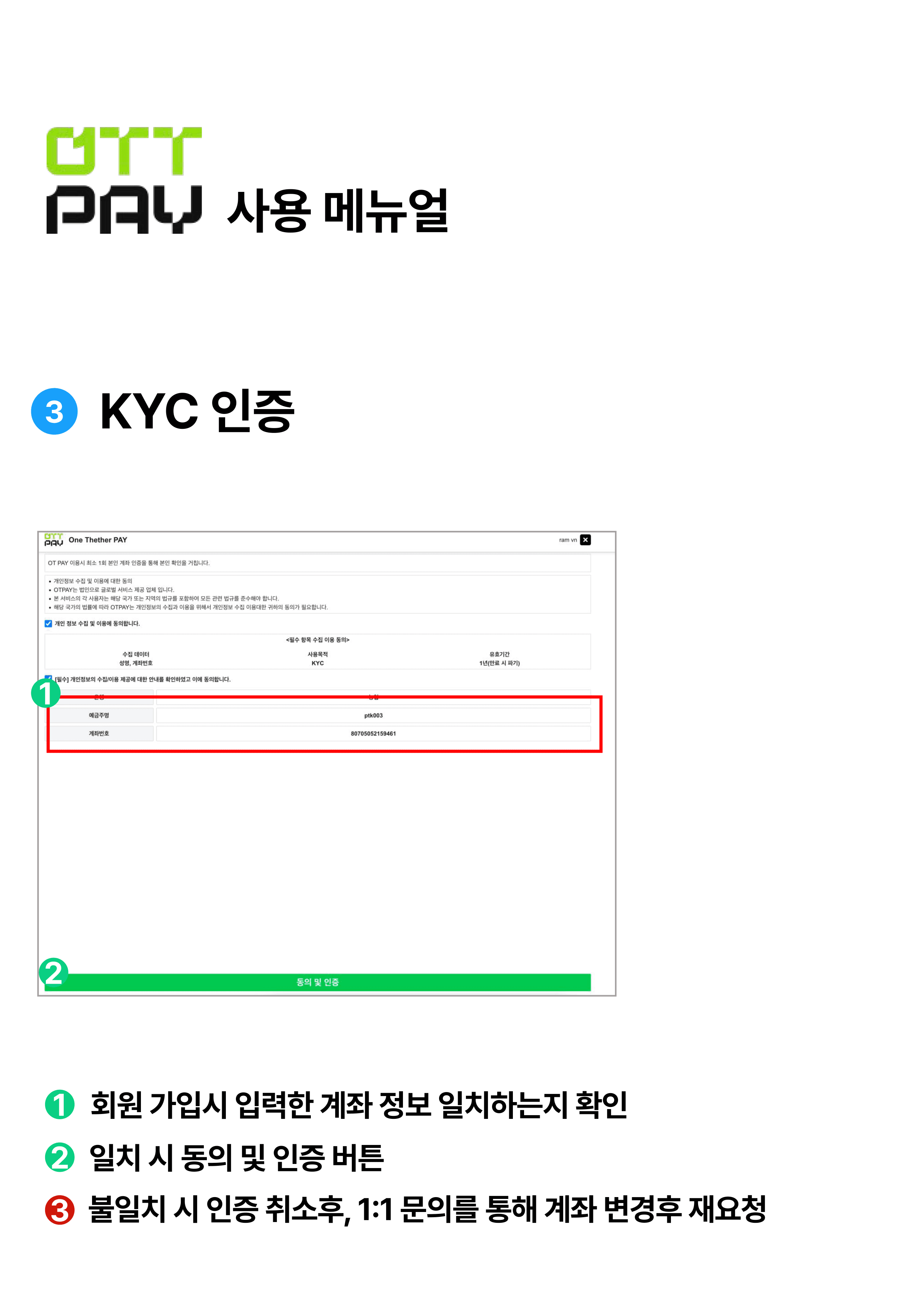KYC 인증 과정